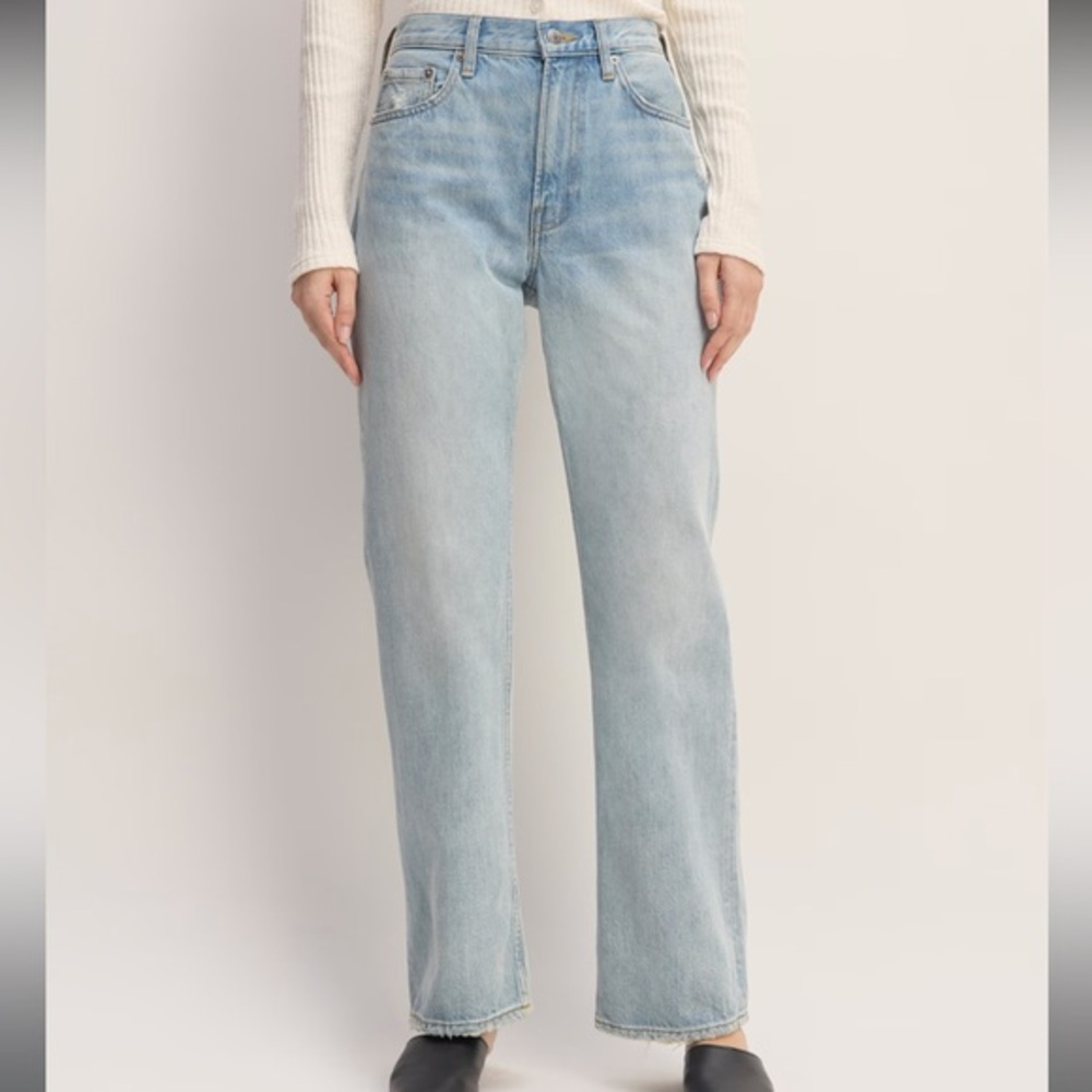 Everlane The Cheeky Straight Jeans Denim High Waist - Women’s 33R